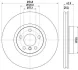 Гальмівний диск перед. BMW X5 (E70/F15/F85) / X6 (E71-72/F16/F86) 07- (348x30) HELLA 8DD355117-741 (фото 1)