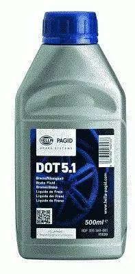 Гальмівна рідина DOT5.1 0.5L PAGID HELLA 8DF355360-081 (фото 1)