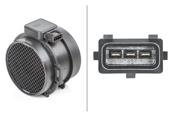 Витратомір повітря (3 pin, модуль) BMW 3 (E46), 5 (E39), X5 (E53), Z3 (E36) 3.0 04.00-10.06 HELLA 8ET009 142-341 (фото 1)