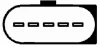 Витратомір повітря (5 pin, модуль) AUDI A3, A4 B5, A4 B6, A4 B7, A6 C5, A6 C6 FORD GALAXY I MITSUBISHI OUTLANDER II SEAT ALHAMBRA, ALTEA, ALTEA XL, CORDOBA, IBIZA III, LEON 1.8-5.0D 11.94-07.15 HELLA 8ET009 142-571 (фото 2)