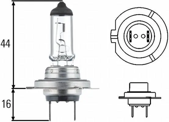 Автолампа H7 12V 55W PX26D LONG LIFE HELLA 8GH007157-201 (фото 1)