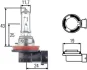 Лампа розжарювання STANDARD H11 12V 55W PGJ19-2 HELLA 8GH008358121 (фото 1)