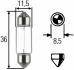 Лампа розжарювання HEAVY DUTY C5W 24V 5W SV 8,58 HELLA 8GM002092241 (фото 1)