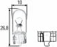 Автолампа T10/W5W 12V 5W HELLA 8GP003594-121