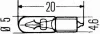 Лампа розжарювання W2,3W 12V 2,3W W2x4,6d HELLA 8GP938026001 (фото 2)