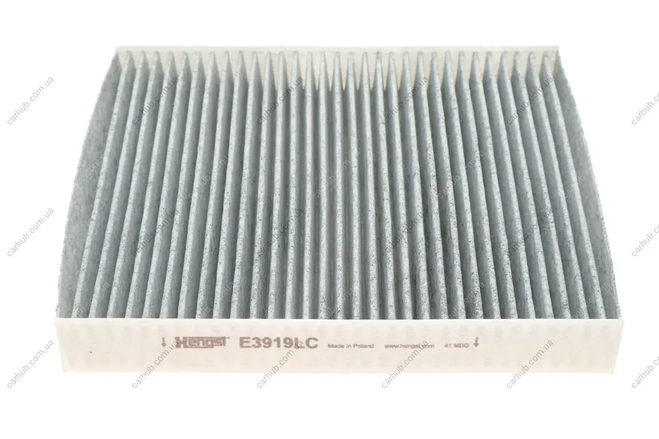 Фільтр салону Skoda Fabia/Roomster/VW Polo 99-10 (вугільний) HENGST FILTER E3919LC (фото 1)