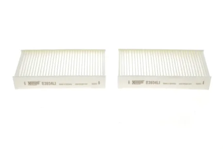 Фільтр салону BMW X3 (F25)/X4 (F26) 2.0/3.0D 10-18 (к-кт 2шт.) B47/N20/N47/N52/N55/N57 HENGST FILTER E3934LI-2