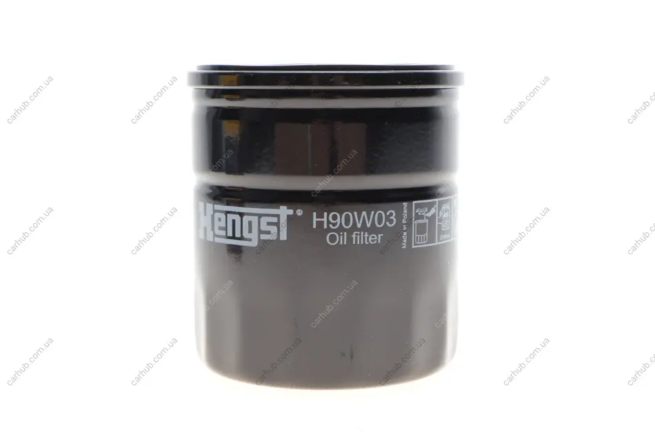 Фільтр масляний Opel 85- (benzin) (h=86mm) HENGST FILTER H90W03 (фото 1)