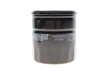 Фільтр масляний Opel 85- (benzin) (h=86mm) HENGST FILTER H90W03