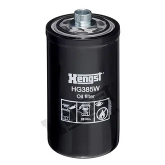 Гідравлічний фільтр (фільтр, що вгвинчується) ABG SD200DX, SD200F AG CHEM 1254, 544 AGCO R42, R62, R72 AMMANN ASC 110 D, ASC 150 D BELL 310 SG, 315 SG BOMAG BW12R, BW284 CASE IH 1660, 1840 HENGST FILTER HG385W