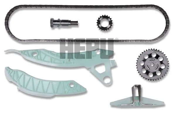 Комплект ГРМ (ланцюг + шестерня) DS DS 3, DS 4, DS 5 CITROEN C4, C4 GRAND PICASSO I, C4 GRAND PICASSO II, C4 I, C4 II, C4 PICASSO I, C4 PICASSO II, C4 SPACETOURER, C5 III, DS3, DS4 1.6/1.6H 02.06- HEPU HEP21-0240 (фото 1)