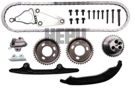 Комплект ГРМ (ланцюг + шестерня) CITROEN JUMPER III FIAT DUCATO FORD RANGER, TOURNEO CUSTOM V362, TRANSIT, TRANSIT CUSTOM V362, TRANSIT TOURNEO, TRANSIT V363 2.2D/2.4D/3.2D 01.00- HEPU HEP21-0460