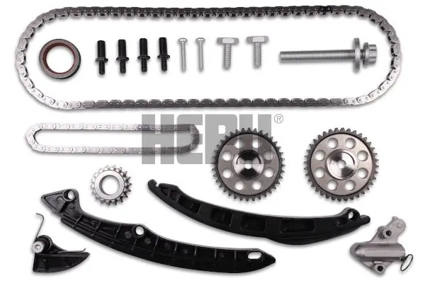 Комплект ГРМ (ланцюг + шестерня) SKODA FABIA II, YETI VW EOS, GOLF PLUS V, GOLF V, GOLF VI, JETTA III, JETTA IV, PASSAT B6, PASSAT B7, POLO IV, SCIROCCO III, TIGUAN 1.2LPG/1.4/1.6 02.02-07.18 HEPU HEP21-0466 (фото 1)