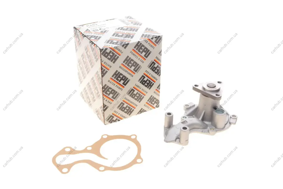 Насос охолоджуючої рідини, з ущільненням FORD B-MAX, C-MAX II, ECOSPORT, FIESTA VI, FIESTA VII, FOCUS III, GRAND C-MAX, MONDEO V, TOURNEO CONNECT V408 NADWOZIE WIELKO 1.0-2.5 07.93- HEPU P261 (фото 1)
