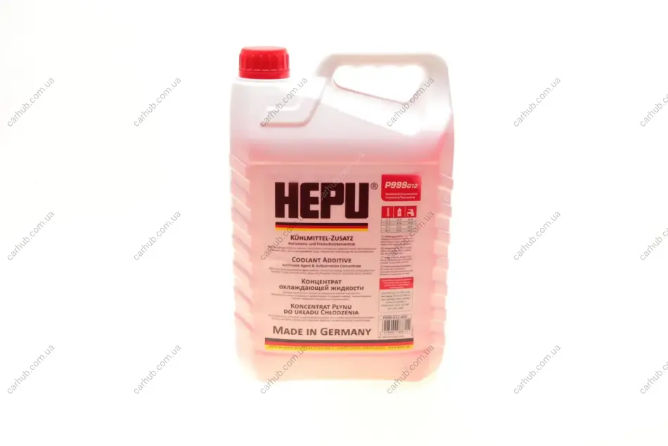 Антифриз (червоний) G12 (5л) (концентрат) HEPU P999-G12-005 (фото 1)