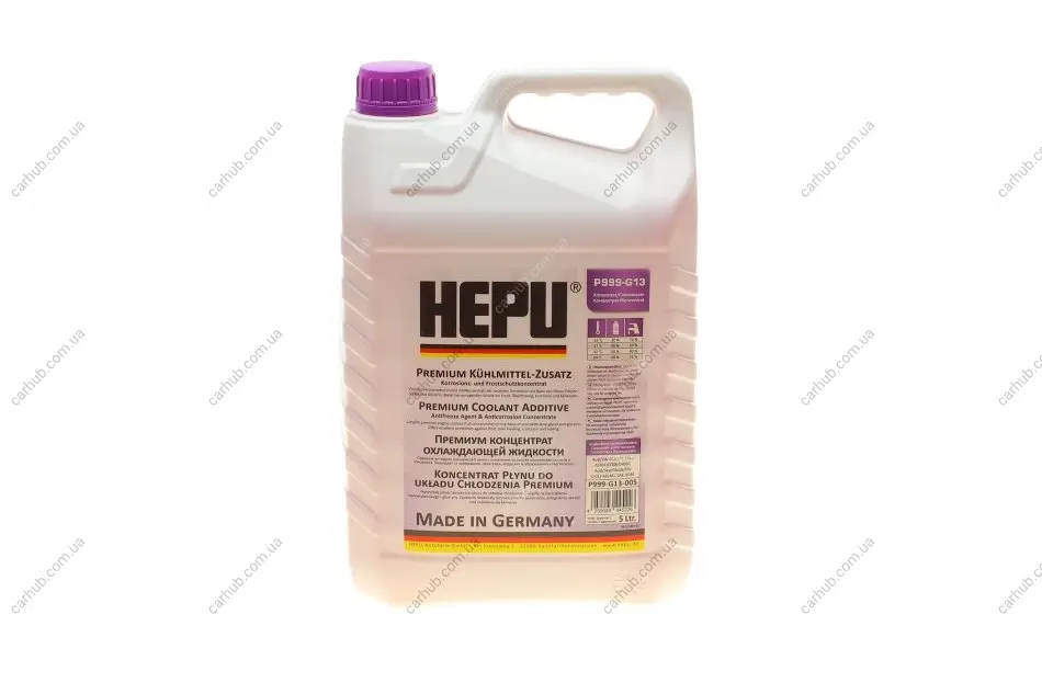 Антифриз (фіолетовий) G13 (5L) (-37°) (концентрат) HEPU P999-G13-005 (фото 1)