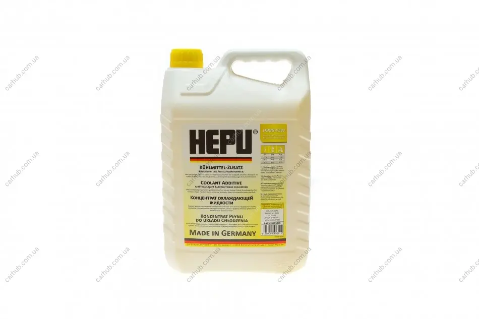 Антифриз (жовтий) G11 (5L) (концентрат) HEPU P999-YLW-005 (фото 1)