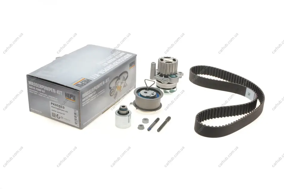 Комплект ГРМ + помпа VW Golf IV/Passat 1.9TDI 00-05/Seat Leon/Ibiza 1.9TDI 00-08 (120x30)(P551) HEPU PK05510 (фото 1)