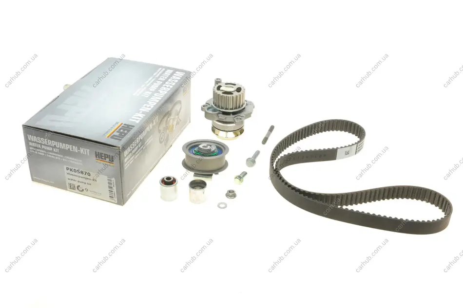 Комплект ГРМ + помпа VW Golf V/Passat/Skoda Octavia 2.0 FSI 04-13 HEPU PK05870 (фото 1)
