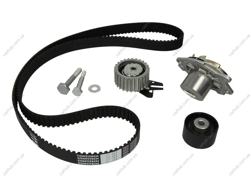 Комплект ГРМ + помпа Fiat Doblo 1.9D/JTD 01- (190x24) HEPU PK10552 (фото 1)