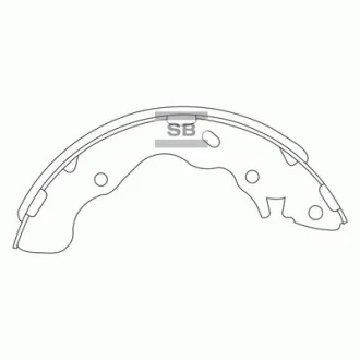 Кт. Гальмiвнi колодки Hi-Q (SANGSIN) SA128