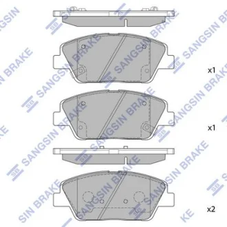 Комплект гальмівних колодок Hi-Q (SANGSIN) SP1397