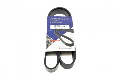 Ремінь генератора Daewoo Lanos 1.6 16V 97- HUTCHINSON 1005 K 5