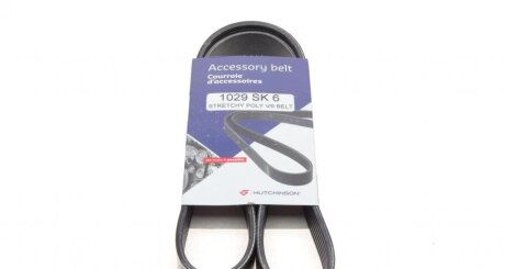 Ремінь генератора Ford Fiesta VI 08- HUTCHINSON 1029 SK 6