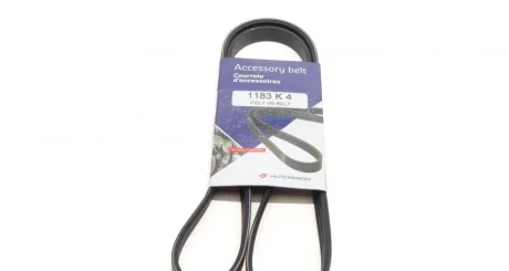 Ремінь генератора Renault Rapid 1.4i 91-98 (4PK1183) HUTCHINSON 1183 K 4