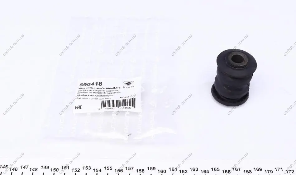 Сайлентблок важеля (переднього/спереду) Nissan Micra/Note 06-/Renault Clio III 05-14 HUTCHINSON 590418 (фото 1)