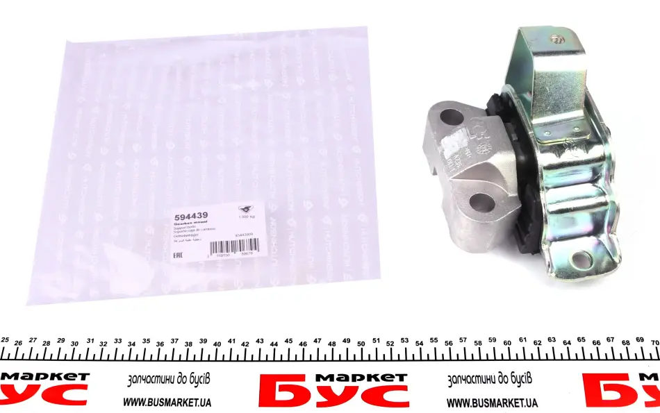 Подушка КПП Peugeot Bipper 1.3 HDi/Fiat Fiorino 1.3 D 07- (L) HUTCHINSON 594439 (фото 1)