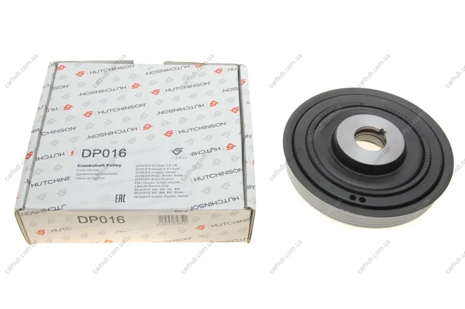 Шків колінвалу Citroen Berlingo/Jumpy/Peugeot Expert 1.9D/2.0HDI 98- (6PK) HUTCHINSON DP016 (фото 1)