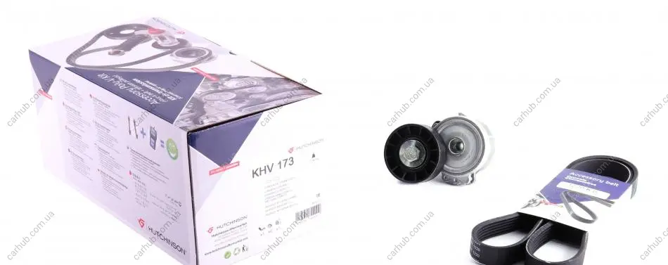 Комплект ременя генератора Citroen Jumpy/Fiat Scudo/Peugeot Expert 2.0HDi 04- (6PK1220) HUTCHINSON KHV 173 (фото 1)