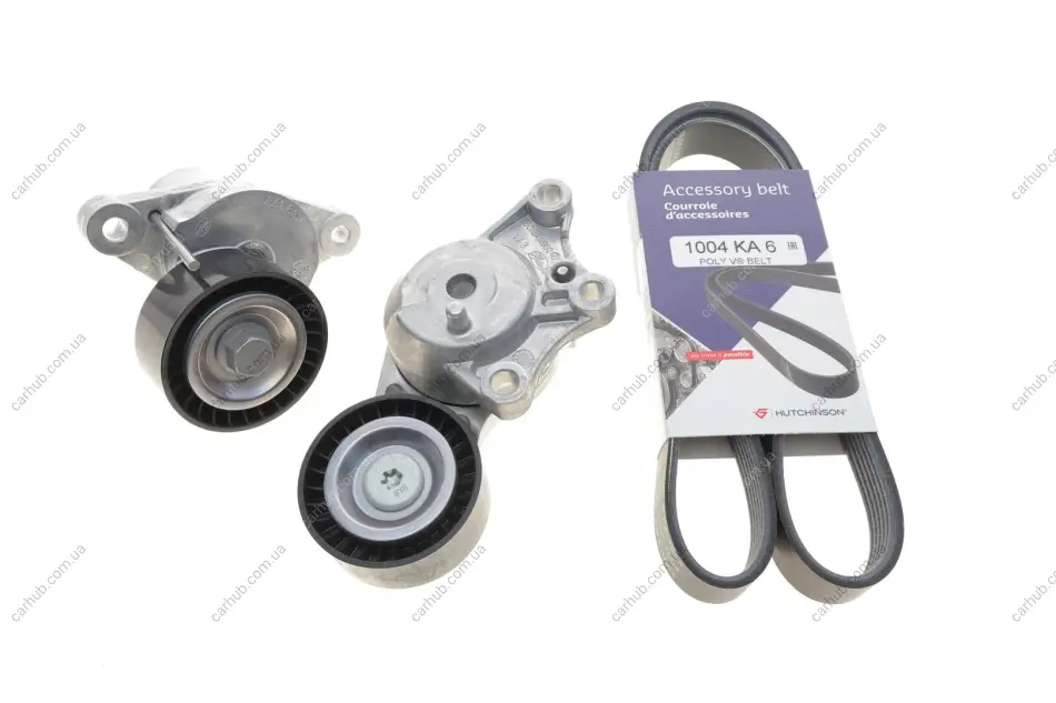 Комплект ременя генератора Peugeot 208/2008 1.6BlueHDi 13- (6PK1004) HUTCHINSON KHV 269 (фото 1)