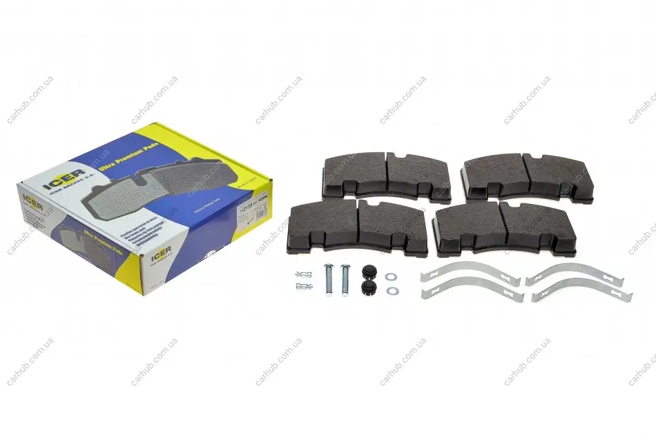 Колодки гальмівні (задні) BPW SHSF/SHSFA/SHSM/SHSMA/SHZ/SHZF/SHZM/SHZMA/SHBF/SHSFH 96-/SAF SKRB ICER 152135-066 (фото 1)