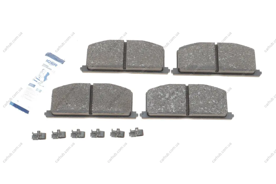 Колодки гальмівні (передні) Toyota Camry 82-91/Carina 82-01/Celica 85-93/Corolla 83-00 ICER 180462 (фото 1)