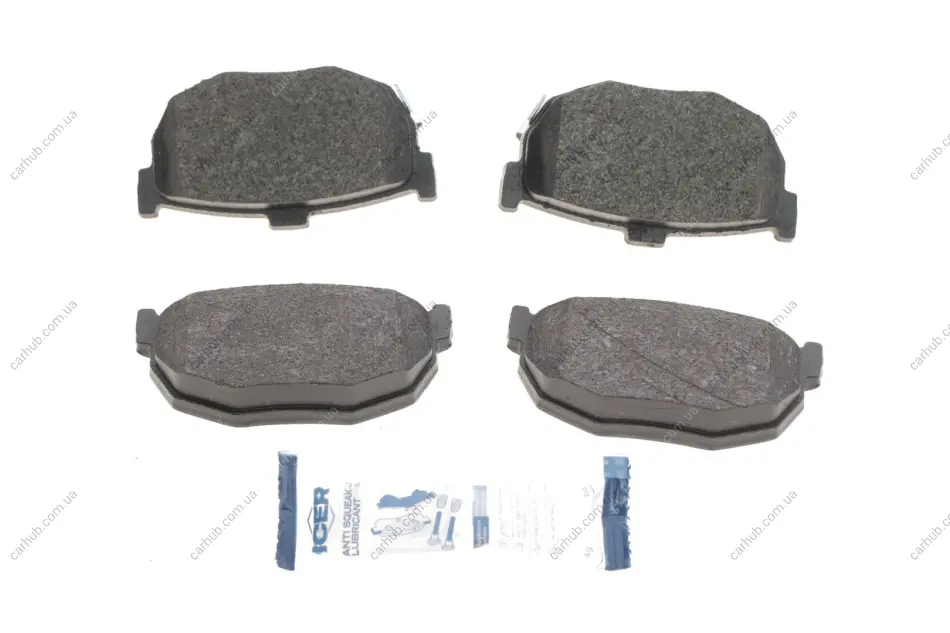 Колодки гальмівні (задні) Hyundai Elantra 00-06/Coupe 96-09/Kia Cerato 04-/Nissan Maxima 88-94 ICER 181144 (фото 1)