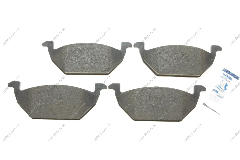 Колодки гальмівні (передні) Audi A3/Seat Toledo 96-04/Skoda Octavia 96-07/VW Golf 97-05/Polo 02- ICER 181184 (фото 1)