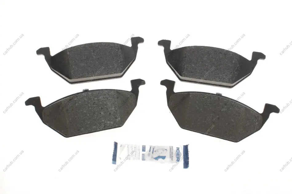 Колодки гальмівні (передні) Audi A1 10-18/A3/Seat/Skoda Fabia/Octavia/VW Golf 96-/Caddy/Polo 04- ICER 181338 (фото 1)