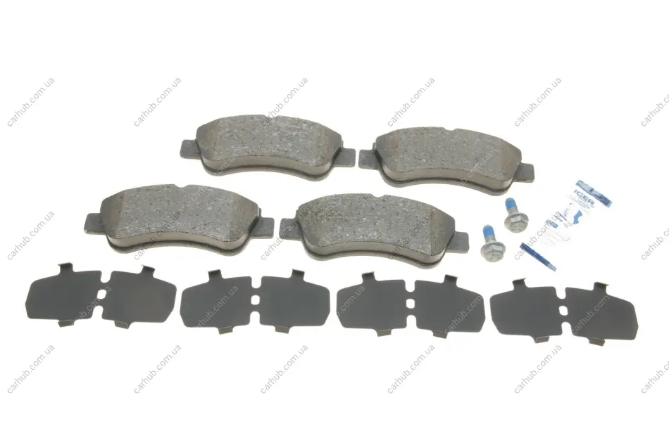 Колодки гальмівні (передні) Citroen Berlingo/C2/C3/C4/Peugeot 206/207/208/307 96-/Opel Corsa F 19- ICER 181388-402 (фото 1)