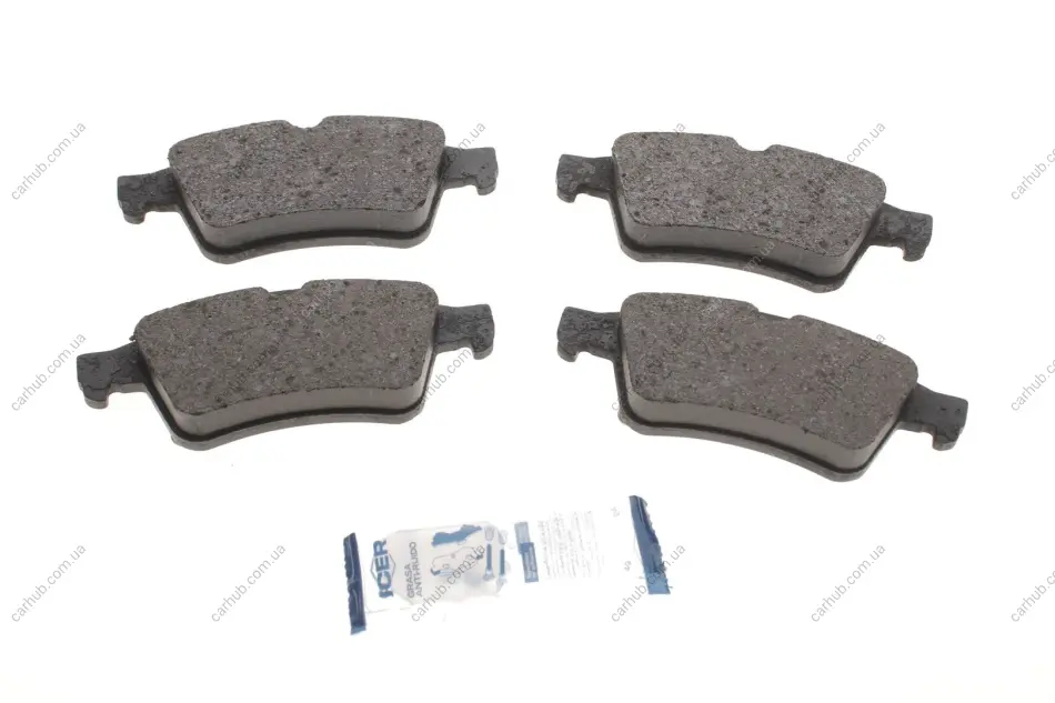 Колодки гальмівні (задні) Ford Connect/Focus 02-13/Renault Laguna/Megane/Espace/Opel Vectra C 02- ICER 181433 (фото 1)