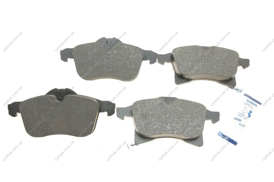 Колодки гальмівні (передні) Opel Astra H/Corsa C/D/E/Meriva A/B 04-/Combo/Zafira A/B 01- (+датчик) ICER 181592 (фото 1)