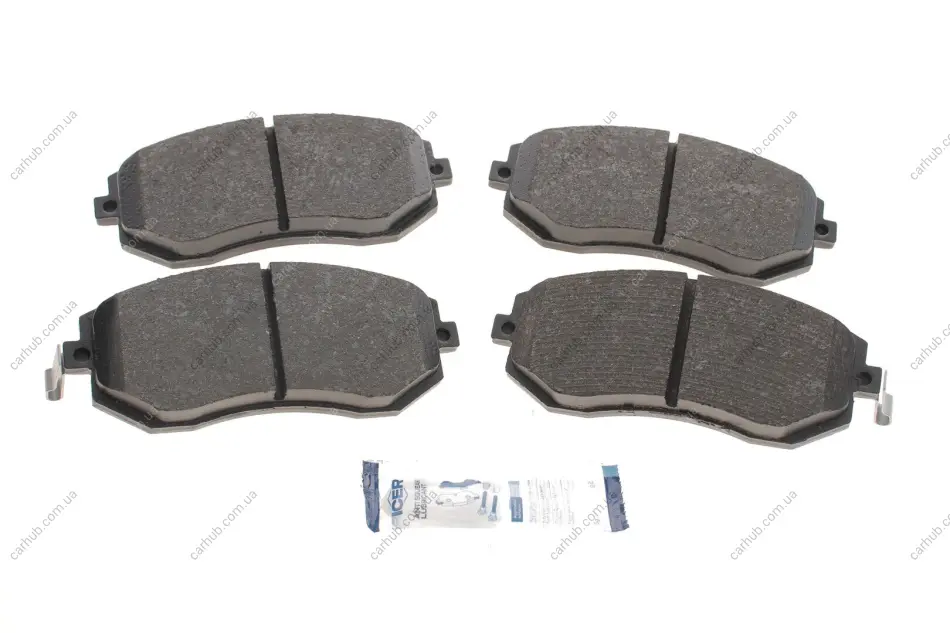 Колодки гальмівні (передні) Subaru Forester 02-/Impreza 00-/Legacy 03-14/Outback 03- ICER 181717 (фото 1)