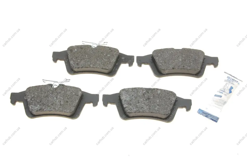 Колодки гальмівні (задні) Ford Connect 13-/Kuga/C-Max 08-/Focus/Mazda 3/5/Volvo C30/S40/V40/V50 03- (123.1x51.9x15.7) ICER 181744-396 (фото 1)