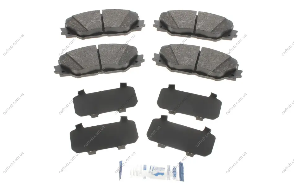 Колодки гальмівні (передні) Toyota Auris 10-18/Prius 08-/Rav4 III/IV 06- ICER 181762 (фото 1)