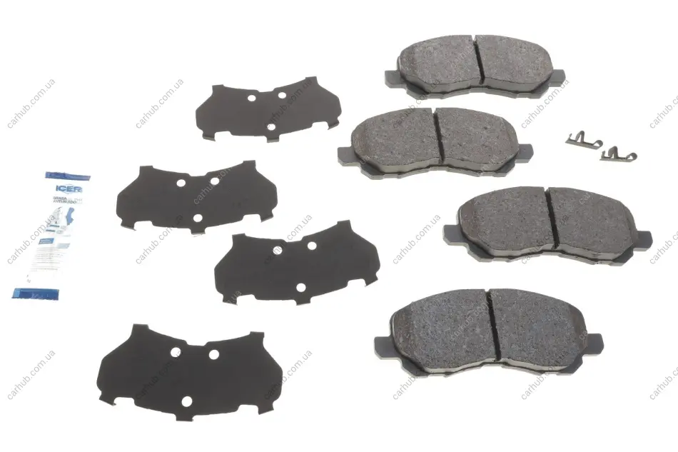 Колодки гальмівні (передні) Citroen C4/Peugeot 4008 12-/Mitsubishi Lancer/Outlander 03-/Jeep/Dodge ICER 181806 (фото 1)