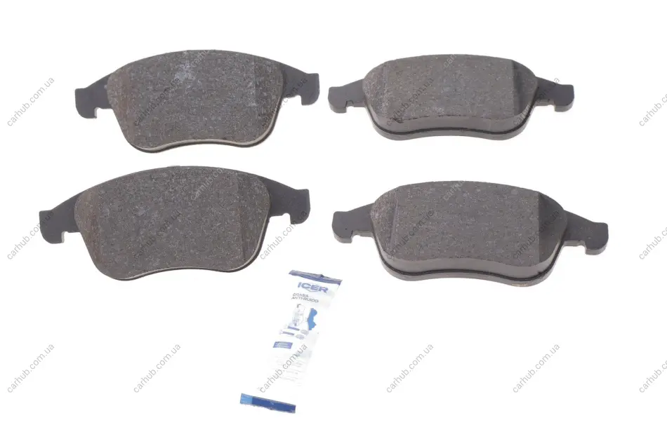 Колодки гальмівні (передні) Renault Megane III/Laguna III/Scenic III/Fluence 07- (WVA 24709/24710) ICER 181856 (фото 1)