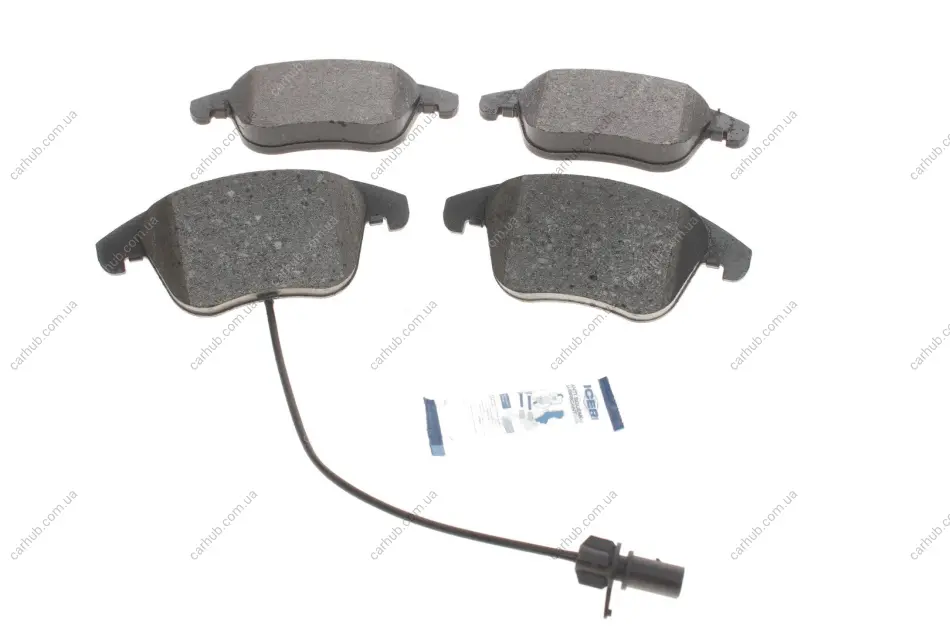 Колодки гальмівні (передні) Audi A4 07-18/Audi A5 07-/Audi Q5 12-17 (+датчик) ICER 181864 (фото 1)