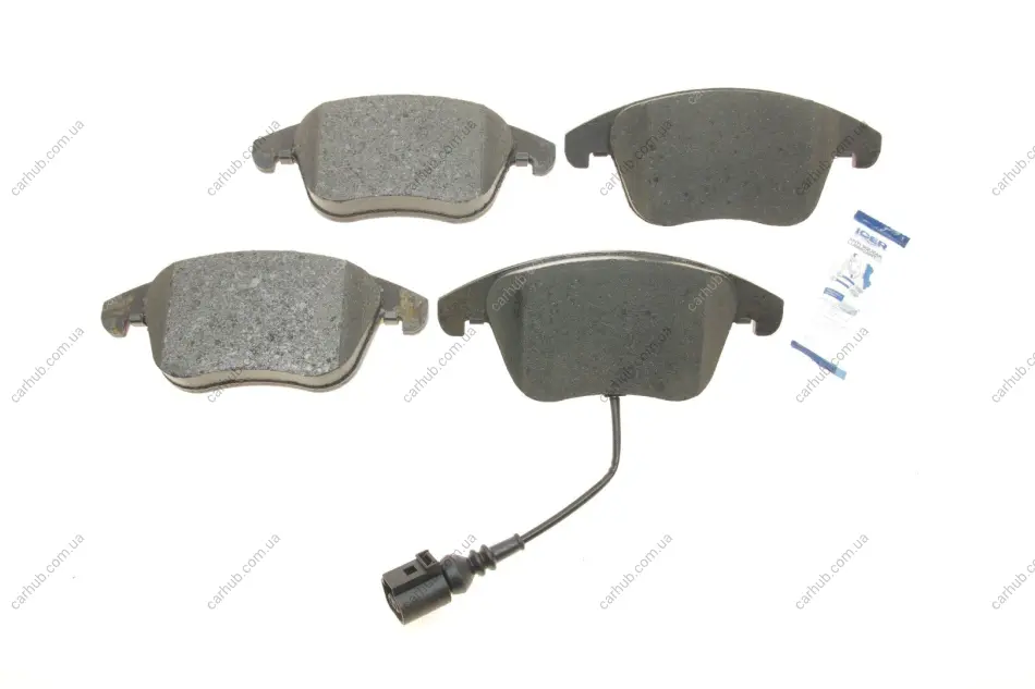 Колодки гальмівні (передні) Audi Q3 11-18/VW Passat B8 14-/Tiguan 07-/Sharan 10- (+датчик) ICER 181923 (фото 1)