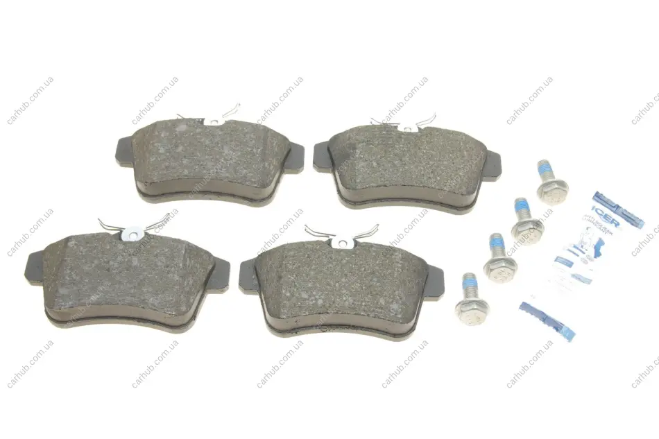 Колодки гальмівні (задні) Citroen C4 09-/DS4/DS5 11-15/Peugeot 308/508/3008/5008 09-18 ICER 181928 (фото 1)